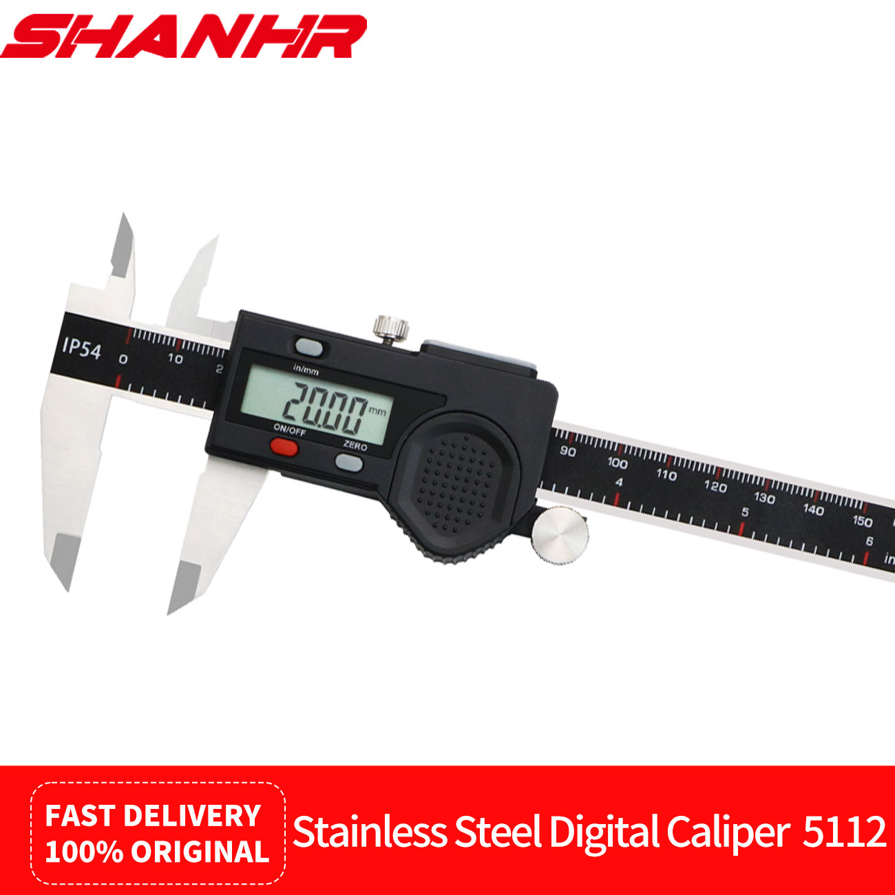 Digital Caliper 150Mm Stainless Steel - Calibrador Digital SHANHR IP54 Resistente al