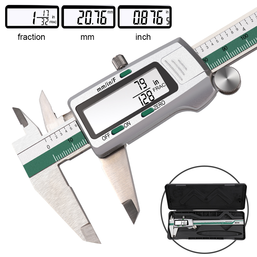 Digital Caliper 150Mm Stainless Steel - Calibrador Vernier electrónico de acero inoxidable