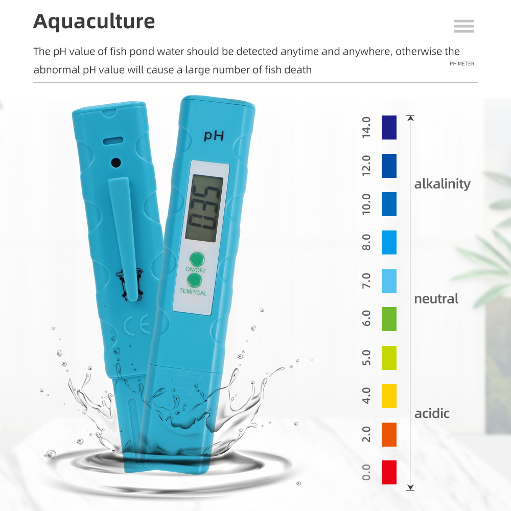 Ph Meter Digital Water Tester - Medidor de pH de Bolsillo para