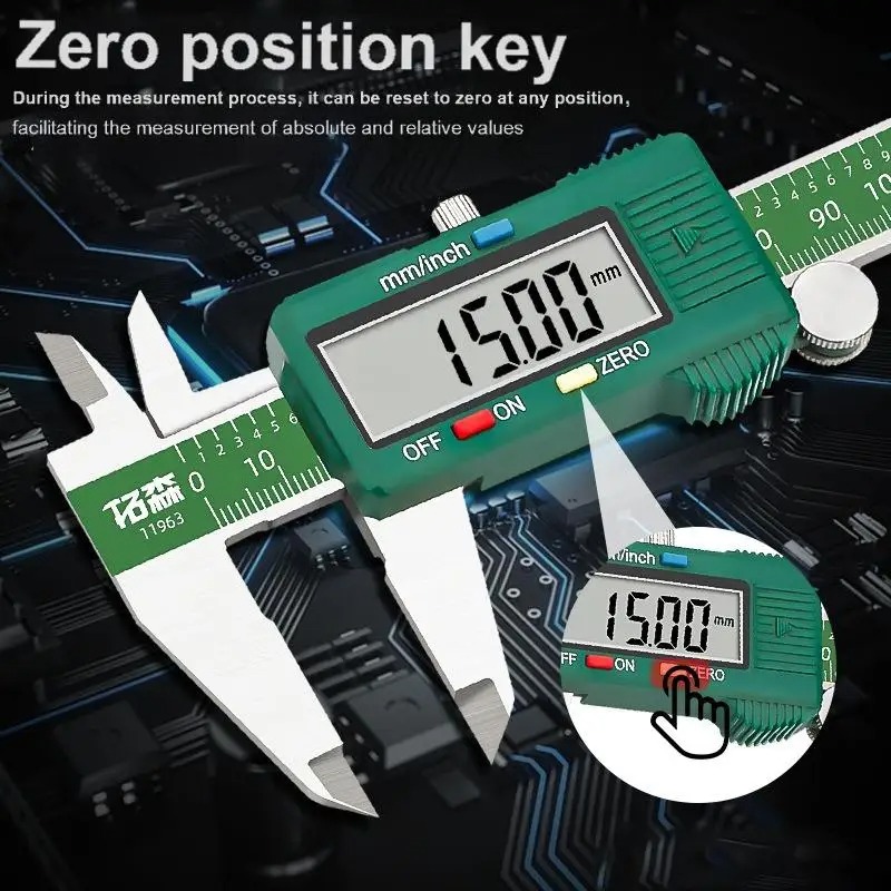 Digital Caliper 150Mm Stainless Steel - Calibrador Digital Pequeño de Alta Precisión,