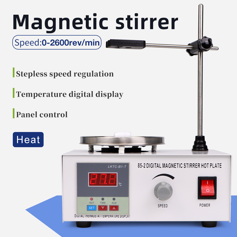 Lab Magnetic Stirrer Hot Plate - Agitador magnético de placa calefactora de