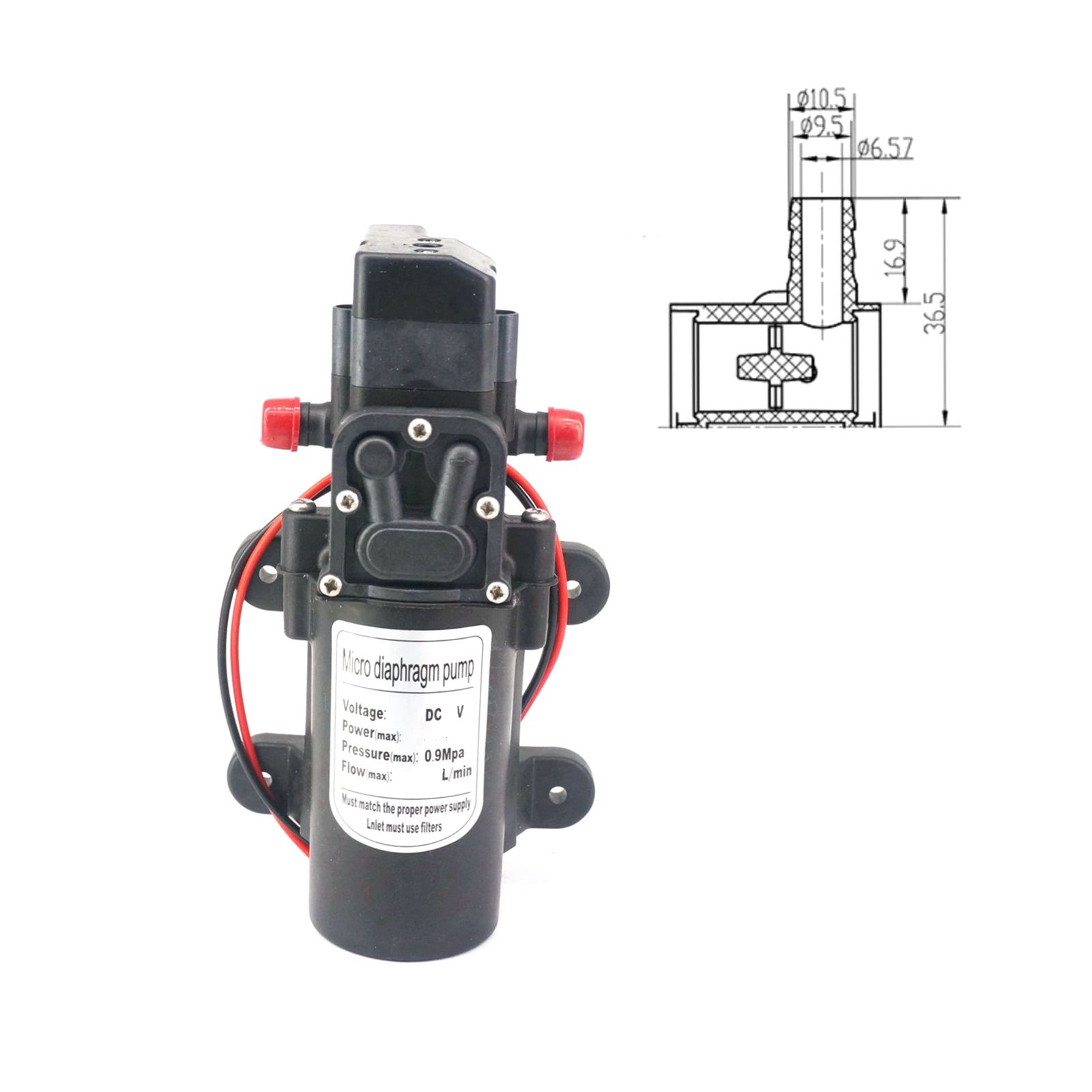 Bomba de agua de diafragma de  - Mini Peristaltic Pump 12V reseña y precio