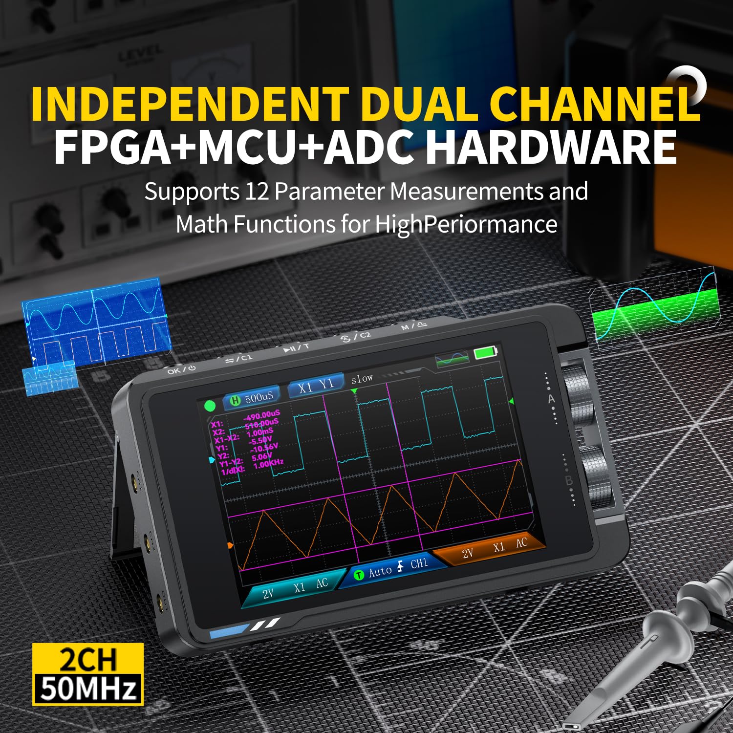 Osciloscopio digital FNIRSI DS - Fnirsi Digital Oscilloscope Handheld reseña y precio
