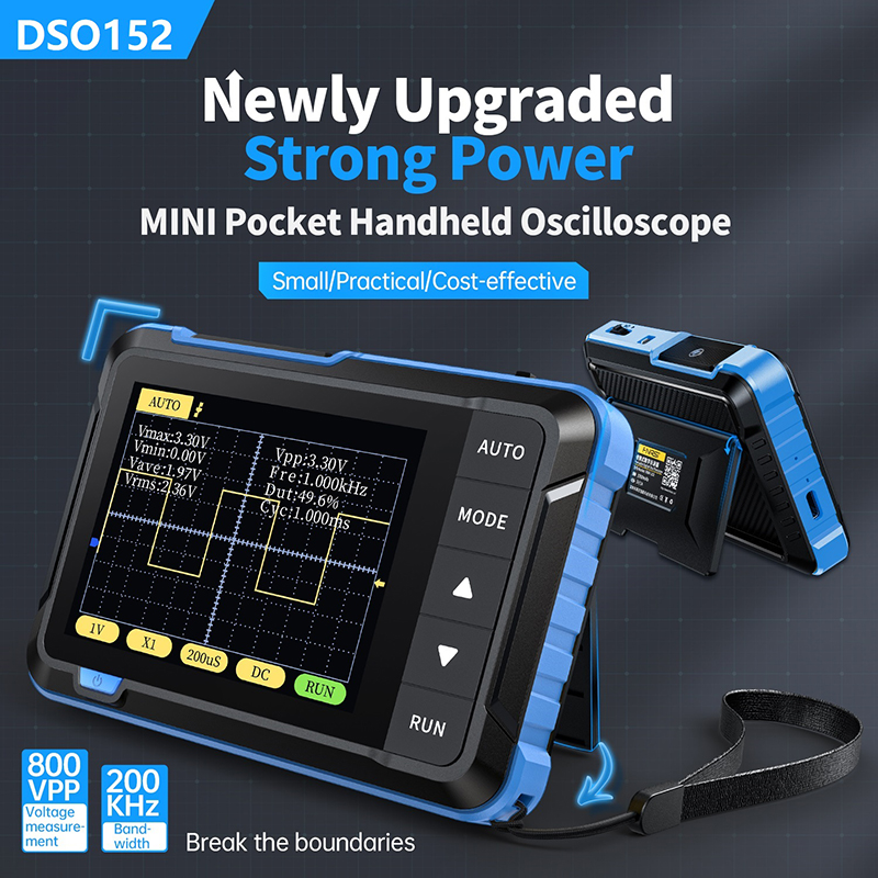 FNIRSI DSO152 Mini osciloscopi - Fnirsi Digital Oscilloscope Handheld reseña y precio