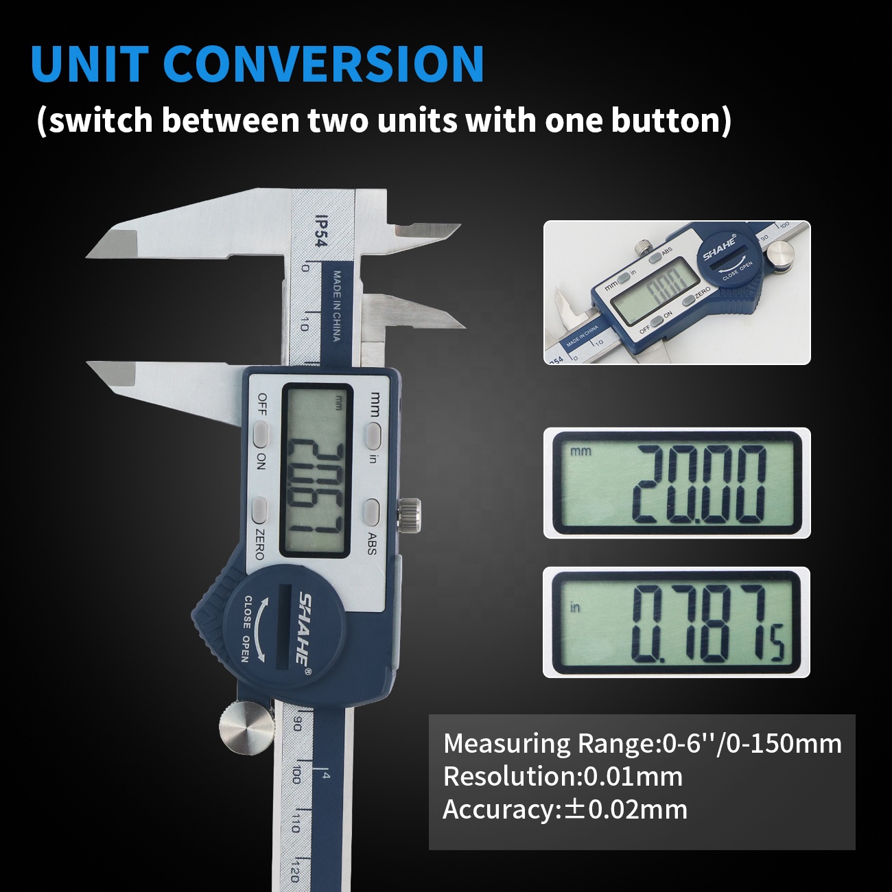 Calibrador Vernier digital IP5 - Digital Caliper 150Mm Stainless Steel reseña y precio