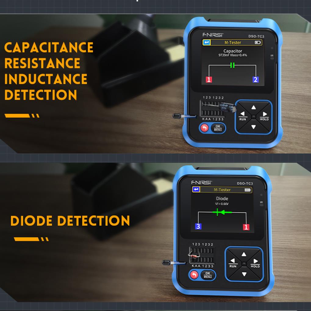 FNIRSI-miniosciloscopio Digita - Fnirsi Digital Oscilloscope Handheld reseña y precio